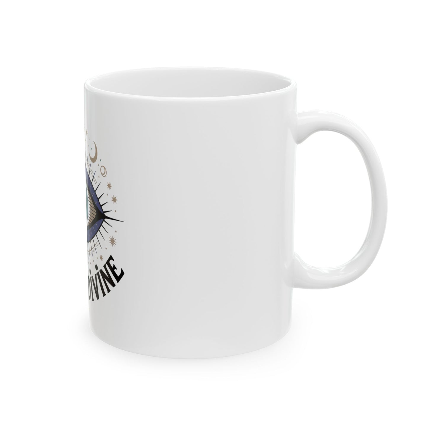 Cosmic Divine Eye Ceramic Mug — Mystical Astrology 11oz/15oz Coffee Cup