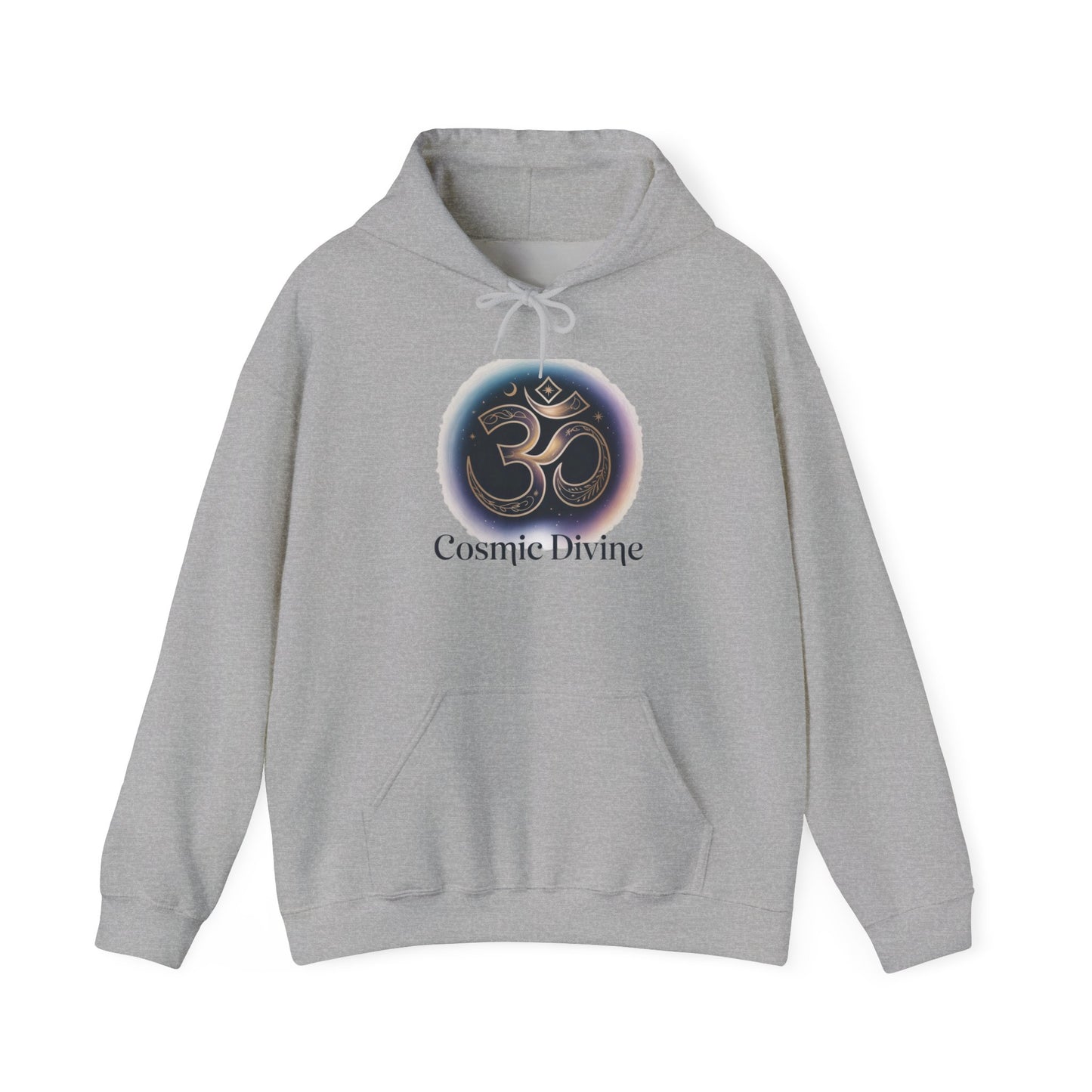 Om Symbol 'Cosmic Divine' Hoodie — Spiritual Yoga Meditation Sweatshirt