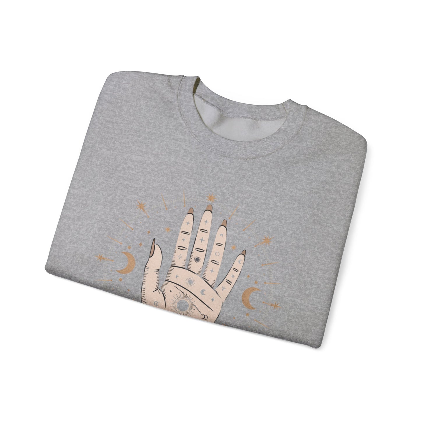 Mystic Palmistry Sweatshirt — Hand with All-Seeing Eye Crewneck