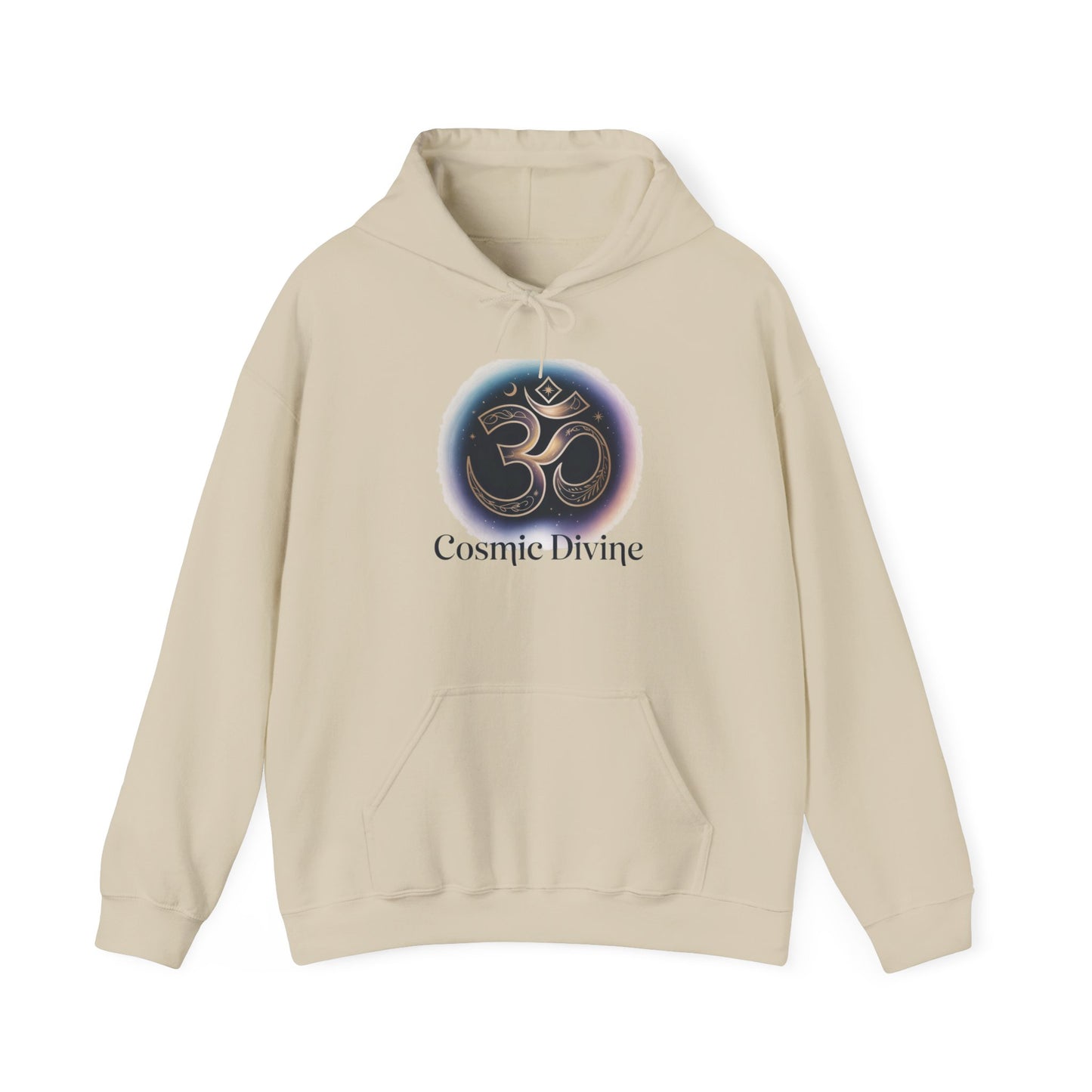 Om Symbol 'Cosmic Divine' Hoodie — Spiritual Yoga Meditation Sweatshirt