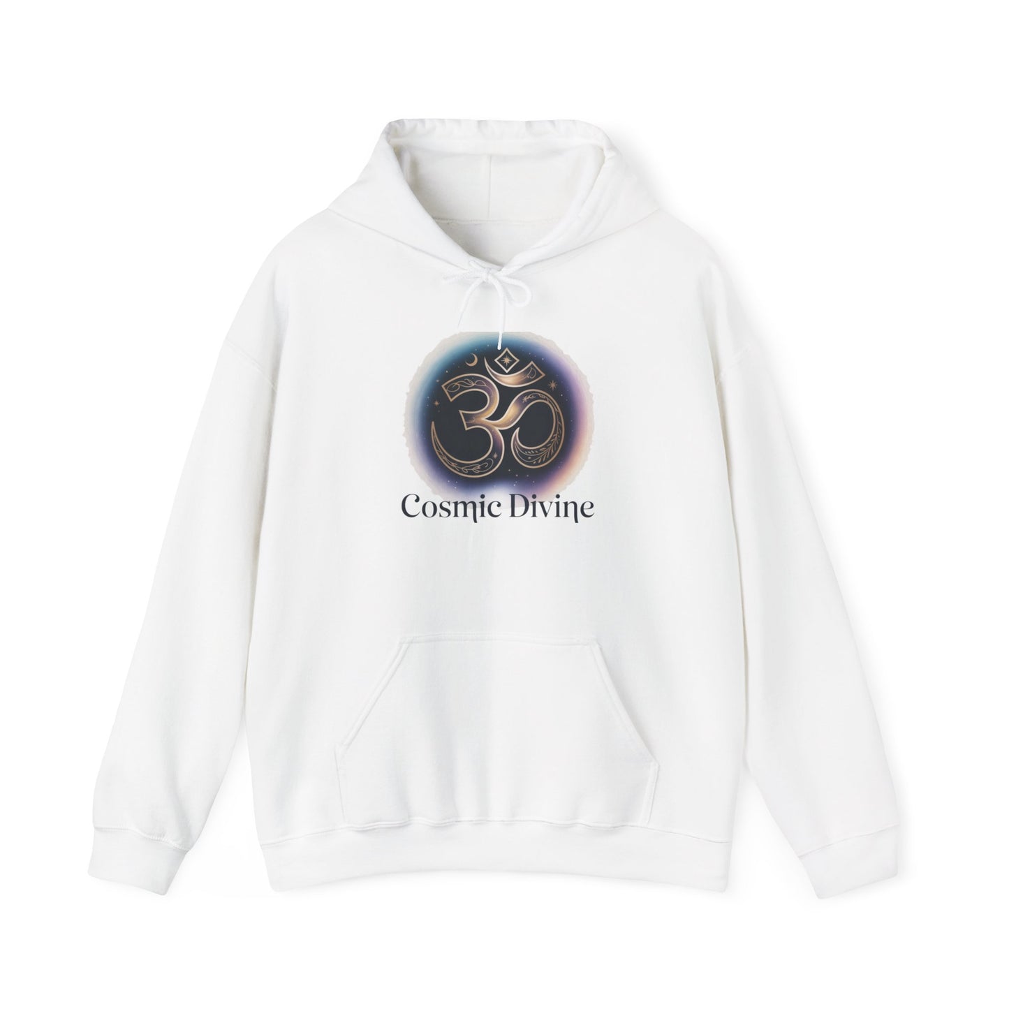 Om Symbol 'Cosmic Divine' Hoodie — Spiritual Yoga Meditation Sweatshirt
