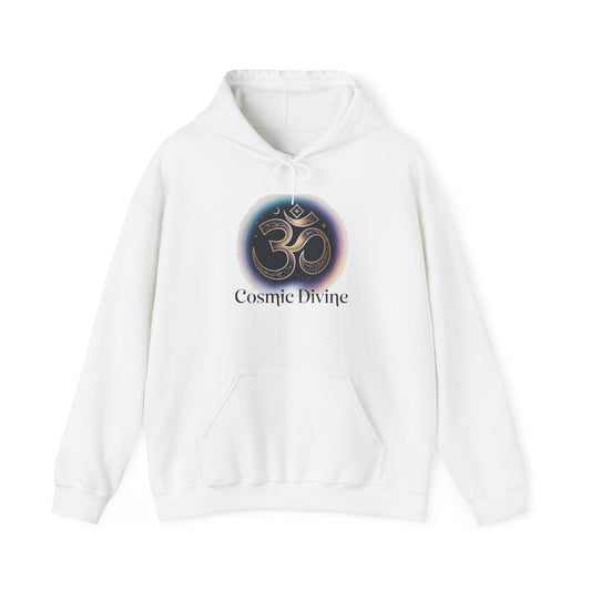 Om Symbol 'Cosmic Divine' Hoodie — Spiritual Yoga Meditation Sweatshirt