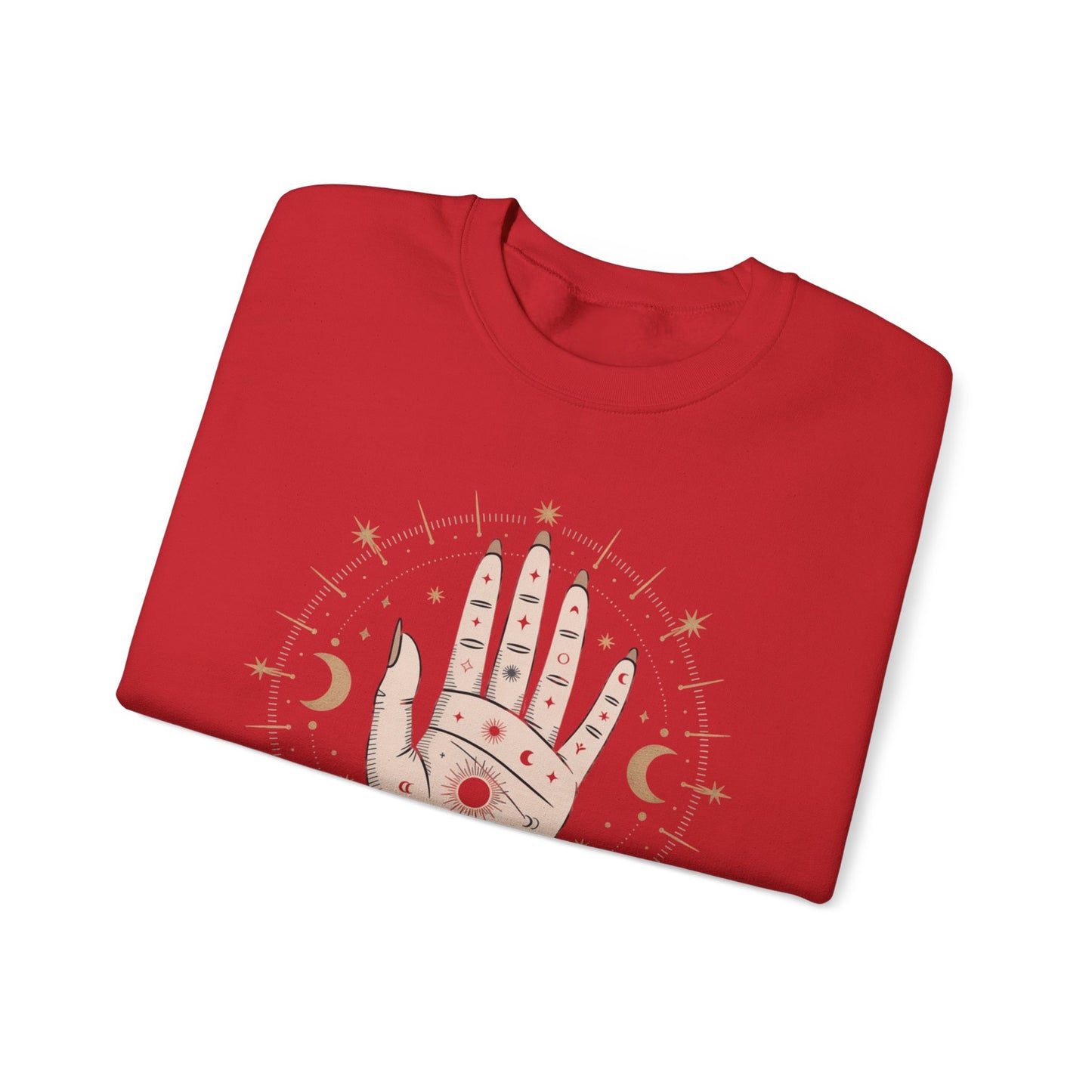 Mystic Palmistry Sweatshirt — Hand with All-Seeing Eye Crewneck