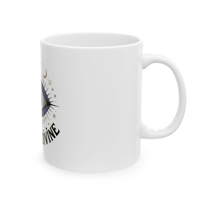 Cosmic Divine Eye Ceramic Mug — Mystical Astrology 11oz/15oz Coffee Cup