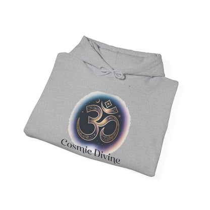 Om Symbol 'Cosmic Divine' Hoodie — Spiritual Yoga Meditation Sweatshirt