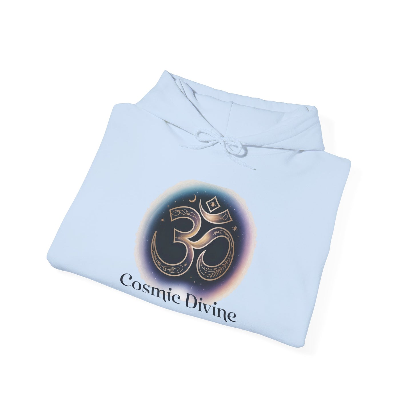 Om Symbol 'Cosmic Divine' Hoodie — Spiritual Yoga Meditation Sweatshirt